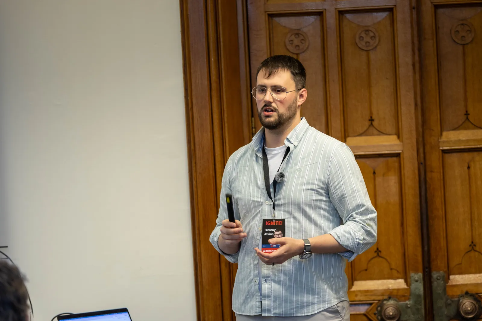 A keynote in progress at IGNITE! 26